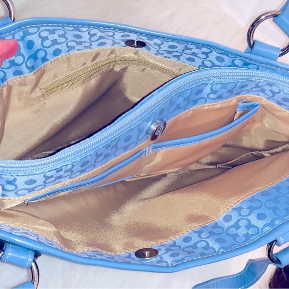 Kim Roger blue shoulder handbag - Picture 3 of 3